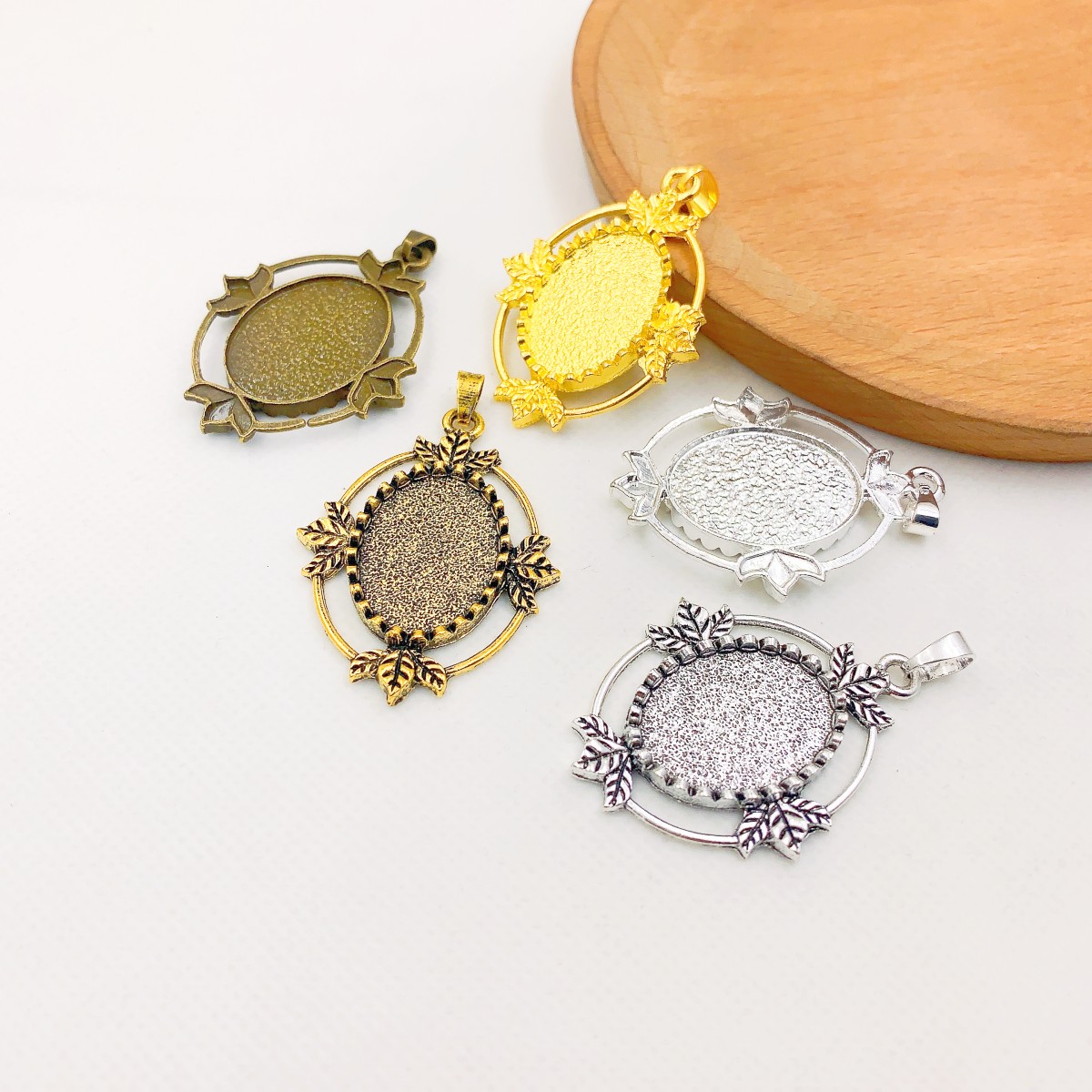 Onebeading Fit 18x25mm cabujon - Bezels Set Pendant reseña y precio
